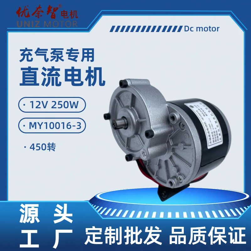 12V250W有刷打气泵电机