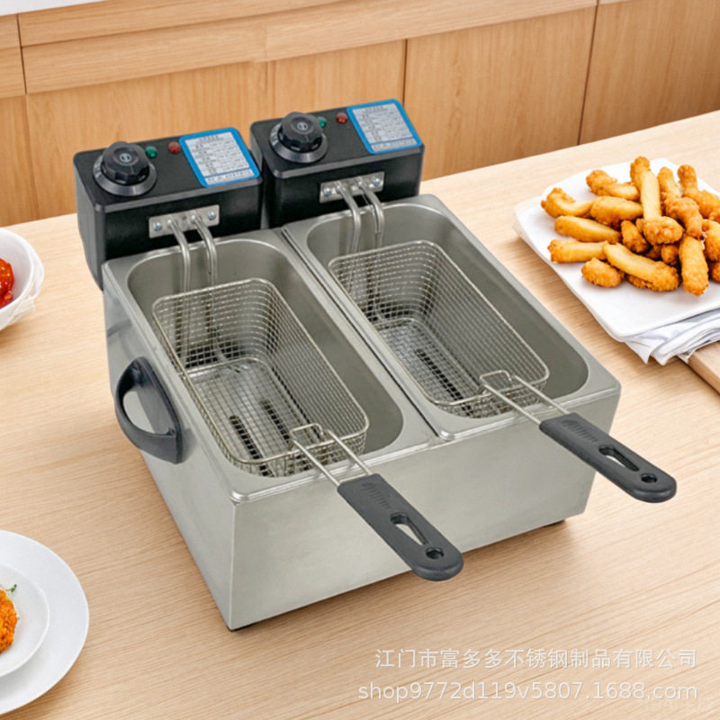 源头厂家/家用商用4升电炸炉电炸锅小吃设备批发可做110V炸炉商用