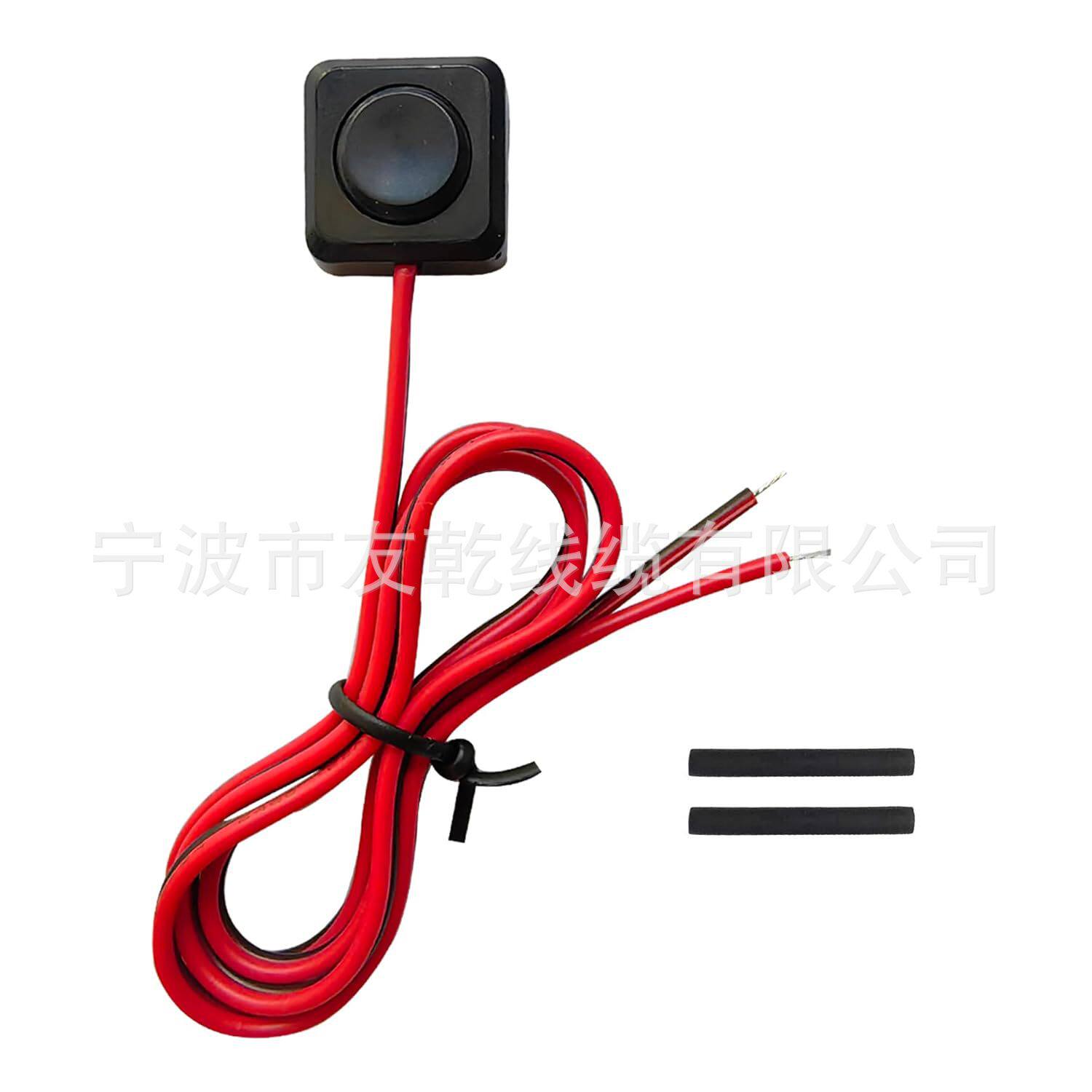 瞬时按钮开关12V24V小型瞬时开关,20英寸预接线表面安装瞬时