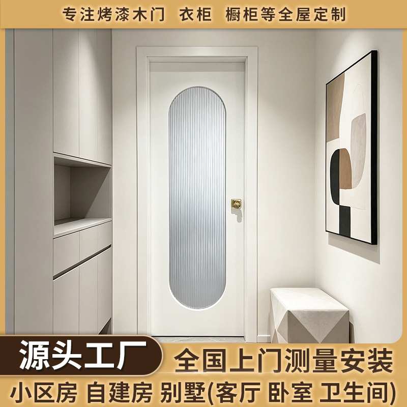 卧室门套装门实木室内门房间平开门厨房卫生间门单门实木门玻璃门