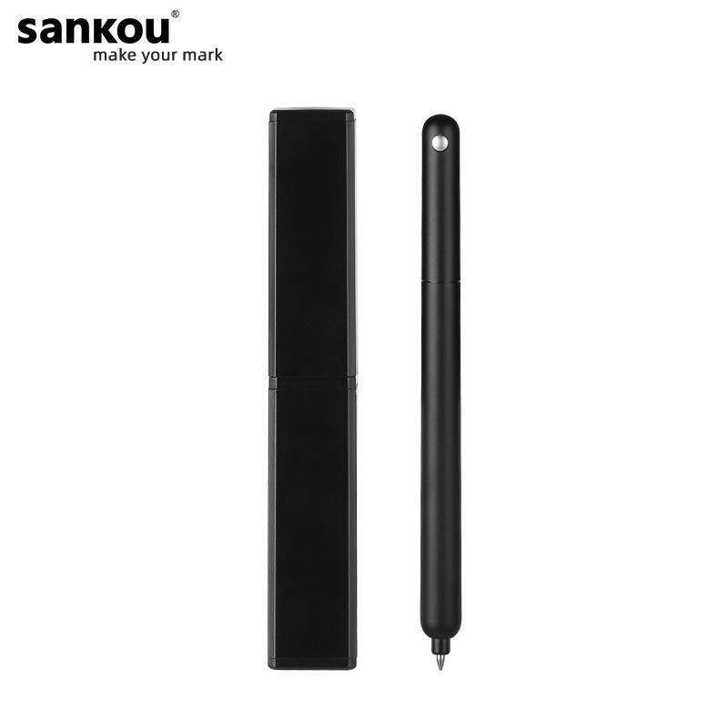 三口JZ8小鸟签字笔女士高档礼盒转动中性笔高颜值女生款金属细笔