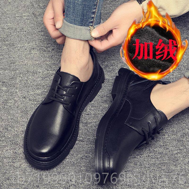 高档男鞋马休丁皮靴男款低帮伦真商务闲鞋英风大头皮鞋春秋潮牌工图片