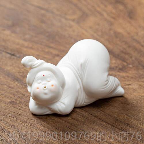 高档创意仕女茶宠具搁精品茶笔茶桌台摆件个性功夫茶茶玩茶道装饰