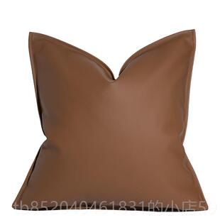 高档代简厅约轻奢设计师款灰黑色现沙发客搭配斑马纹色棕系抱枕靠