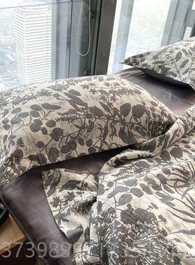 正品仔普熨烫复古MASI系纯列全四棉大提花床上免件套棉1.51.8被套
