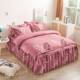 正品 公主床风裙款 四件套品水洗棉全棉纯被棉套床罩床套床单人床上