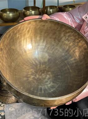 正品颂钵 尼泊手工纯尔铜SP理疗音疗钵音碗钵铜品磬碗瑜伽用家居A