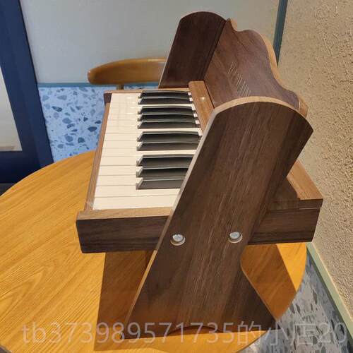 正品曼伦儿童钢琴25键电子琴木质小琴周初钢蒙学家用宝宝玩具启岁