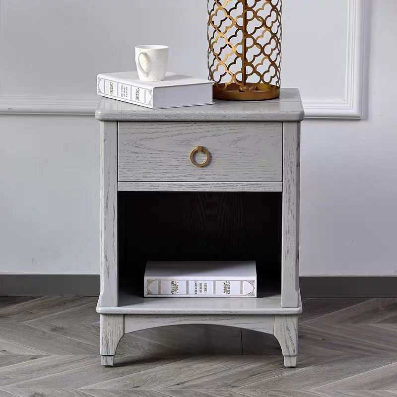 美式莫蓝迪灰实木床头柜白蜡木现代简约高级灰做旧床头储物柜,3C数码配件,摄像机配件,淘宝优惠券,粉丝福利购,淘宝优惠卷