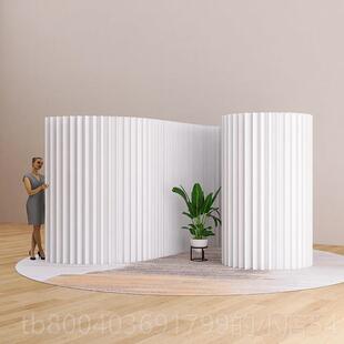 高档围栏栅室内牛皮纸隔直断风折叠移动高隔栏断挡板播背景装饰挡