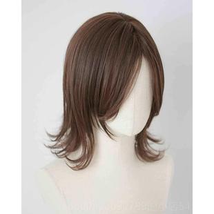 高档发超强日系三小狼尾发假发 空气感外翻锁骨四六分短 种刘海鲶