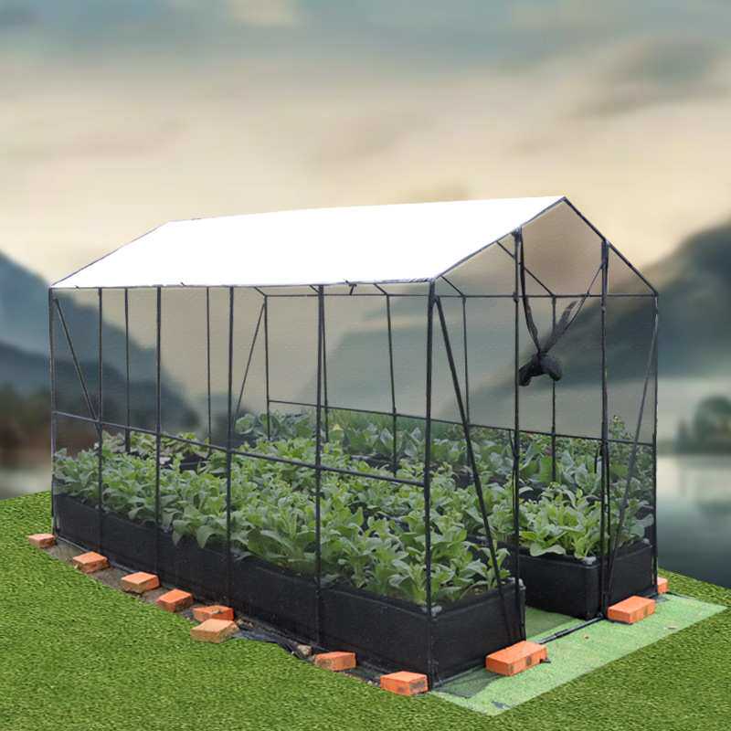 包塑铁管支架遮阳防虫网塔型种菜大棚多肉花卉植物花房保温挡雨