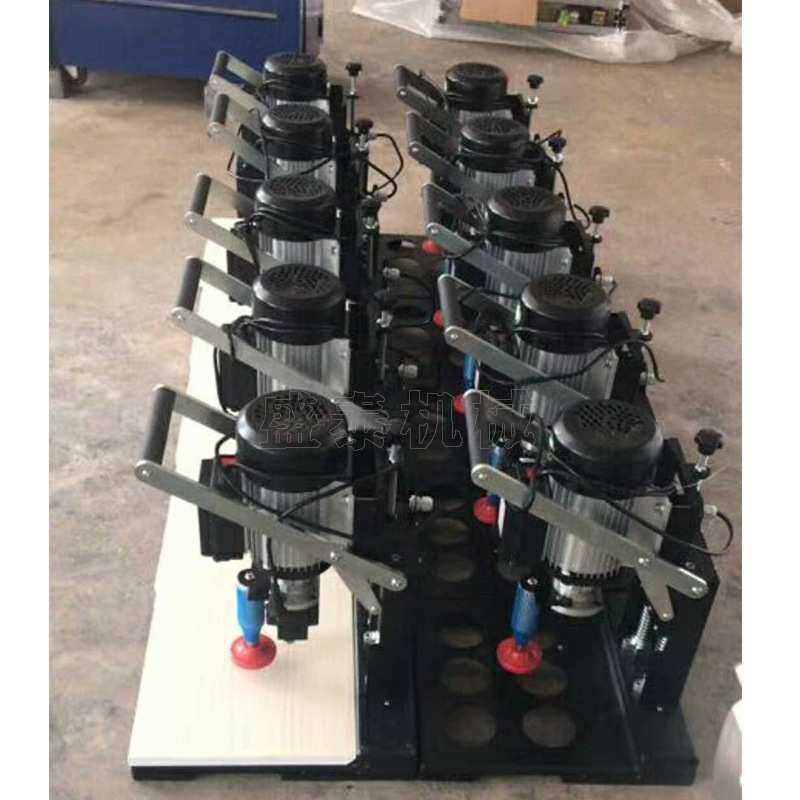 橱窗衣柜门业合页钻孔单头铰链钻木工机械单头下钻式铰链机合页钻