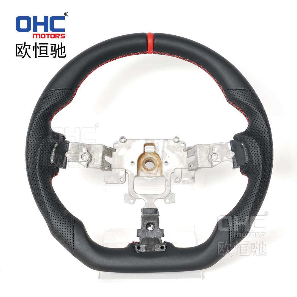 适用于09-12 Mazda RX-8 全皮运动款平底汽车方向盘改装汽车配件