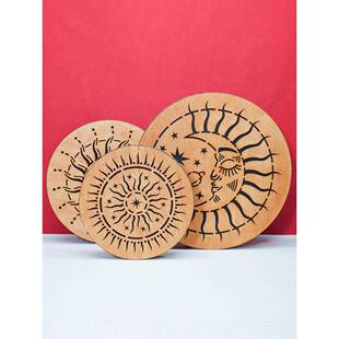 新款洋溪流音鼓海鼓雨盘木制自然雨鼓鼓声治疗波浪瑜伽冥想打击乐