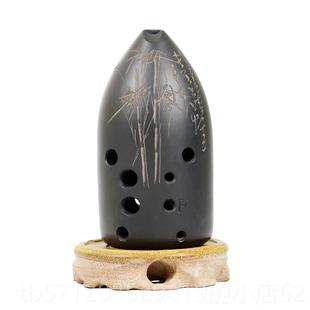 新款 冯氏陶埙改良十孔十孔双专腔初民笔筒陶埙学者入门级业演奏级