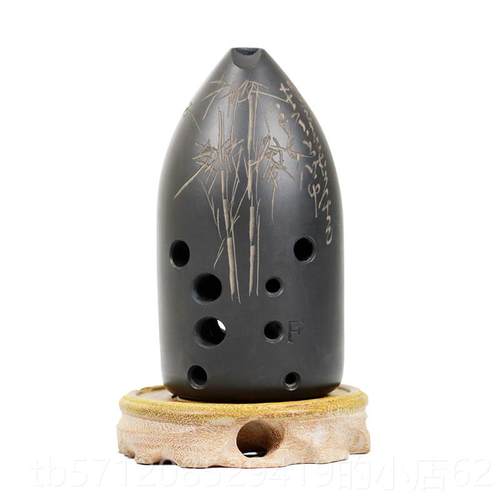 新款冯氏陶埙改良十孔十孔双专腔初民笔筒陶埙学者入门级业演奏级