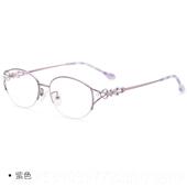 近视镜成品75100 200 250300 5000度半 新款 400 配防辐射眼镜