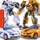 变形礼玩具男孩金刚天模汽车柱机器人合擎金版 新款 正版 型大黄蜂男
