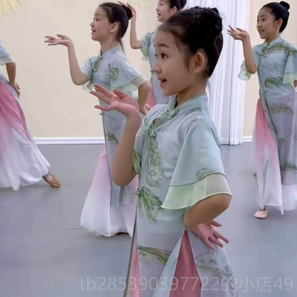 新款冠玉古典舞蹈儿童演出服小儿同款旗袍衣练月功服春三服月表演,童装/婴儿装/亲子装,儿童演出服,淘宝优惠券,粉丝福利购,淘宝优惠卷