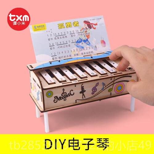 新款科技制小作发明琴自制乐器diy电子科学实通用技术高中作品验