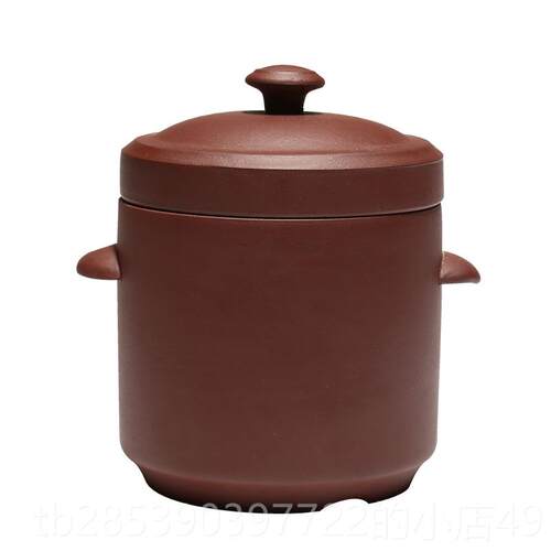 新款宜燕紫炖盅煲汤窝烤梨蒸蛋饭隔水炖锅双盖佛跳墙餐具砂酒兴店