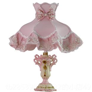 新款 卧室台灯is少女床头灯婚物婚结房创意复古公主小奢礼华 n欧式