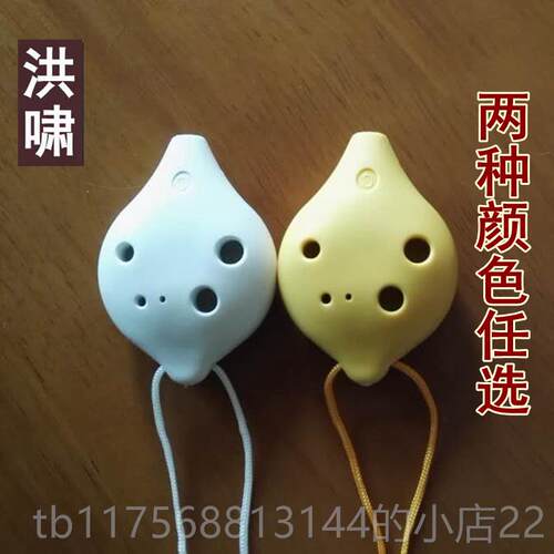 正品洪陶笛6孔SC调 树曲脂 六孔音啸C塑胶塑料学生儿童初高学送谱