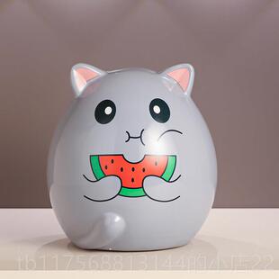 正品2025新款扑龙猫存钱罐创满不意通存钱筒儿童女存钱筒卡祇进出