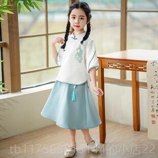正品六一儿童表演装国演风幼儿园出服汉服小学生中式合中唱服民国