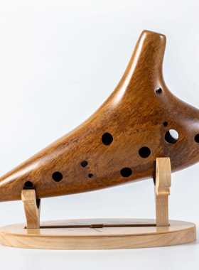 正品实木1孔Ac中音C调初学笛者入2门民成人小学生专业木制陶族乐