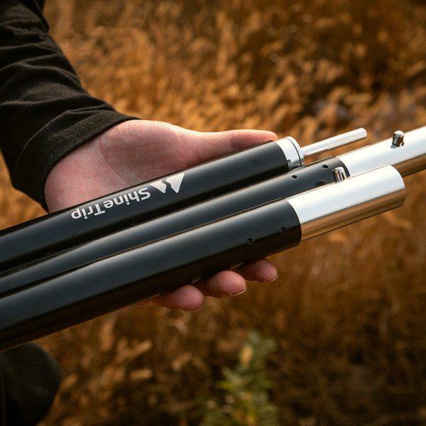 山趣户外铝合金天幕杆帐篷支撑伸缩加长支架加厚露营固定器可调节