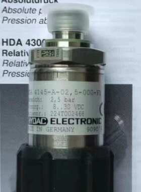 HYDAC贺德克HDA 4145-A-02,5-000-F1 909079压力开关传感器2,5bar