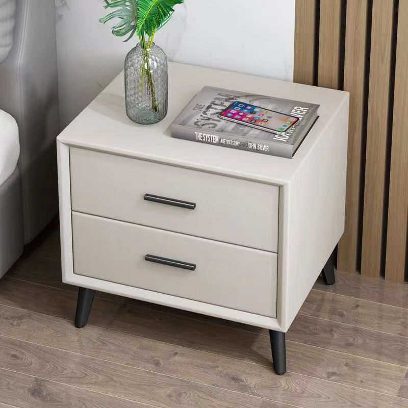 软包皮艺床头柜卧室家用意式轻奢科技布床头储物小柜子床边收纳柜