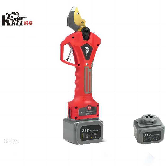 凯姿3.2公分高空粗枝剪 KZ320电动修树枝剪刀果树剪刀片 两电一充