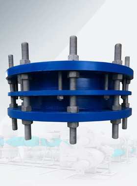 C2F双法兰传力接头GB/T12465-2017全穿丝补偿器半穿丝伸缩节PN40