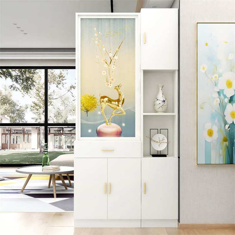 客厅玄关轻奢现代福鹿装饰柜简约隔断屏风鞋柜一体遮挡正对门轻奢,模玩/动漫/周边/娃圈三坑/桌游,模型制作工具/辅料耗材,淘宝优惠券,粉丝福利购,淘宝优惠卷