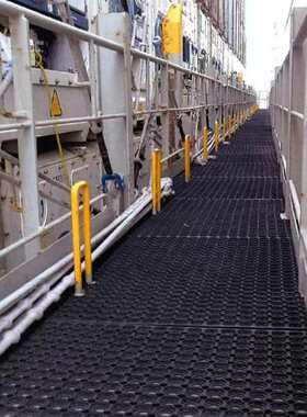 橡胶甲板垫 轮船通用pvc橡胶垫 带孔橡胶垫 云程现货