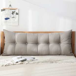 日式床头靠垫卧室双人床上靠枕飘窗榻榻米靠背沙发软包绑带拆洗