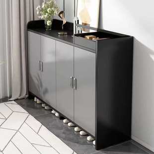 门口鞋柜鞋架楼道走廊鞋架子多层家用收纳柜封闭式加高加固储物柜