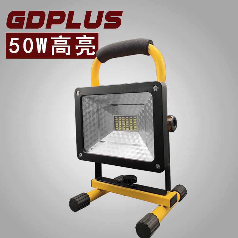 36LED露营灯应急红蓝警示灯户外多功能投光灯50W泛光灯 野营灯