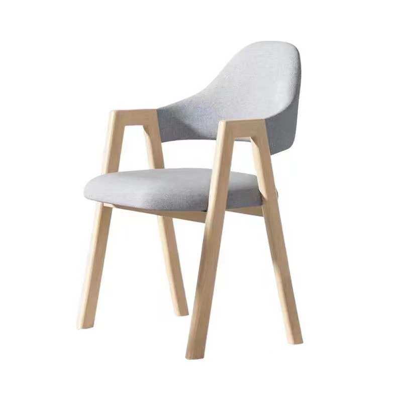 禾有家具北欧现代风实木餐椅轻奢单椅A字形书椅家用书房靠背椅
