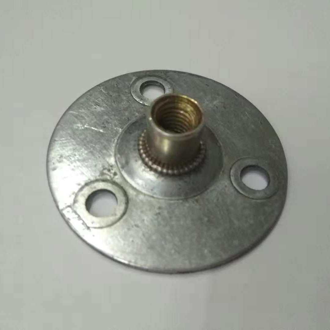 φ50M8铁板螺母 家具沙发木脚盖固定连接配件垫片