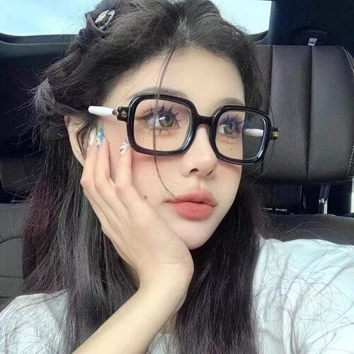 井柏然同款方形抗疲劳眼镜框