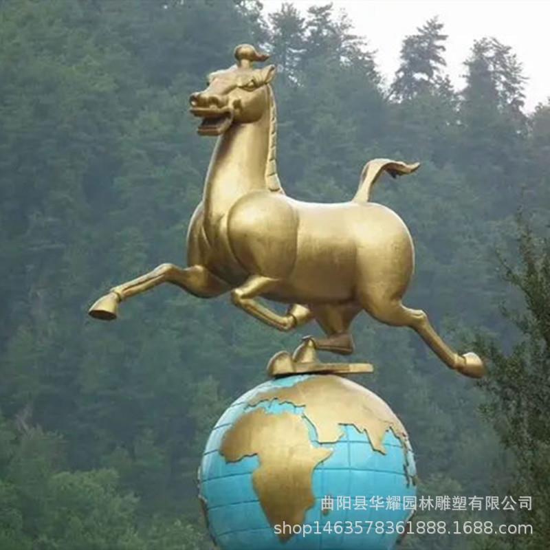大型铸铜马踏飞燕雕塑纯铜马 雕塑铸铜飞奔马 广场园林景区摆件