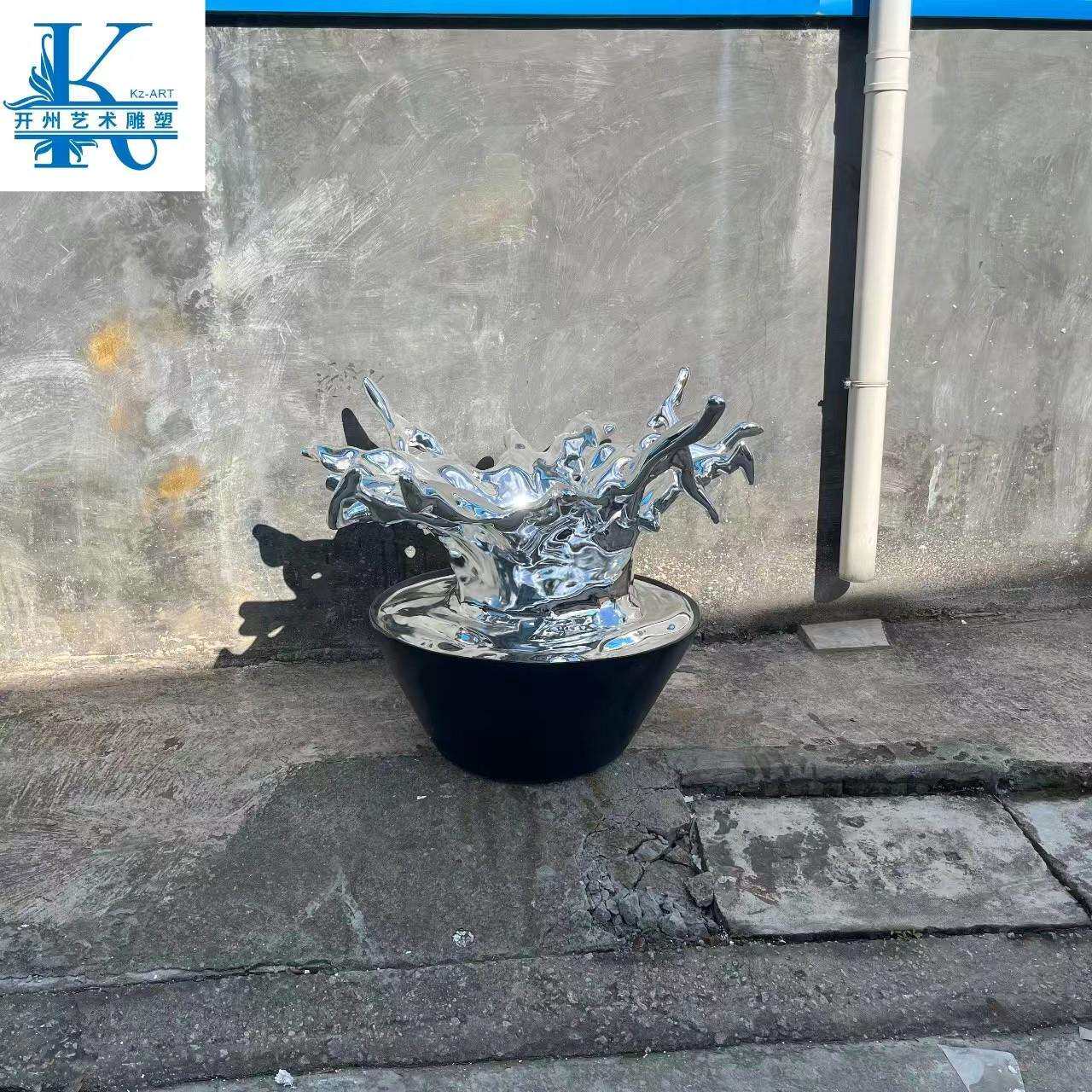 玻璃钢水滴浪花装饰摆件样板间酒店大堂橱窗创意艺术雕塑波浪艺术