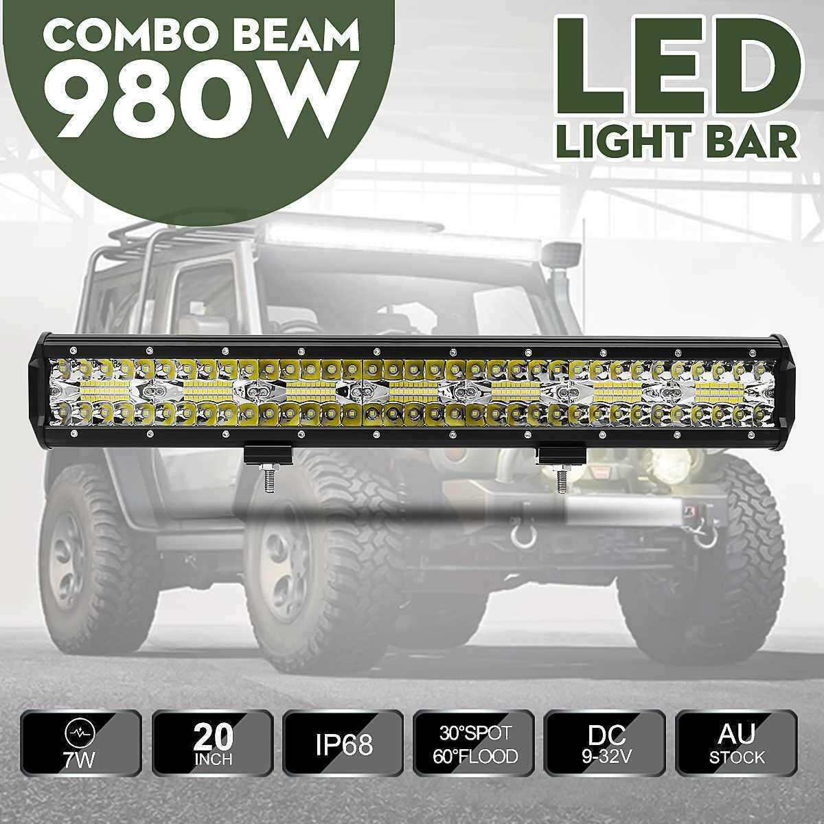 超亮 汽车led车灯led bar 20英寸420w工作灯越野车头灯工作灯