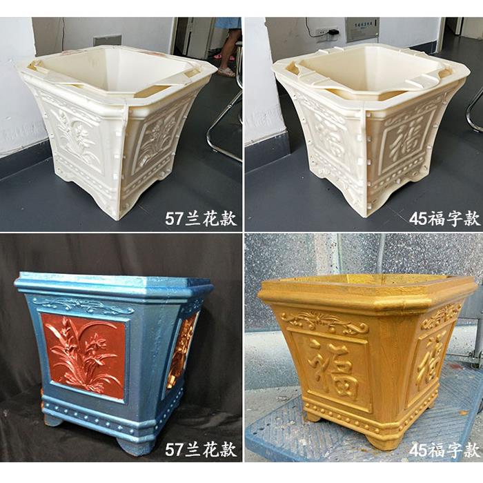 罗马柱模具厂家直销建筑水泥花盆模具四角盆景花盆模具模型塑料