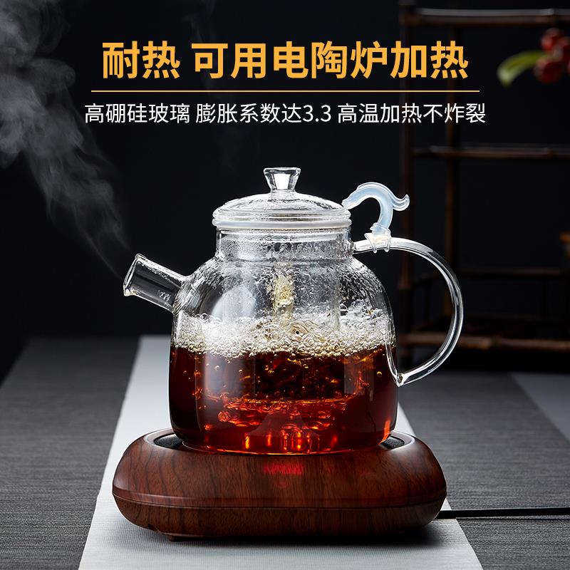 5JN玻璃煮茶壶加厚耐热茶具泡茶壶电陶炉明火烧水壶大号养X20