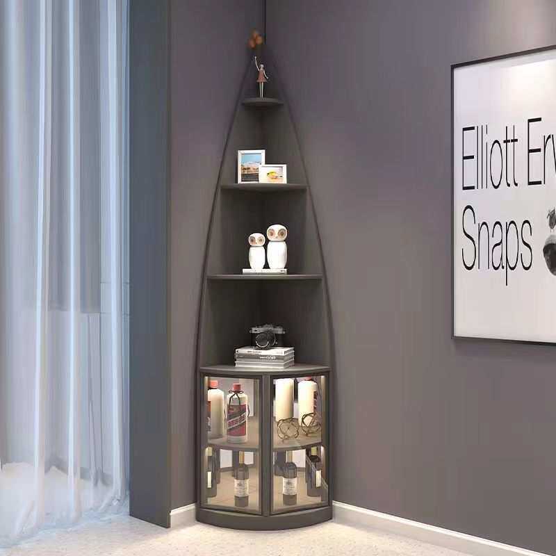 轻奢酒柜现代简约转角置物架客厅墙角柜三角柜卧室转角落柜角柜